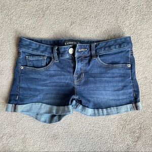 Express denim shorts, size 4